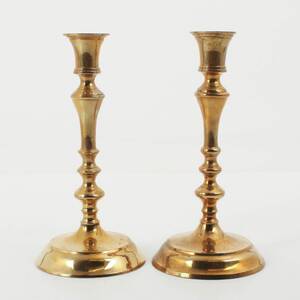 LJUSSTAKAR, 1 par, mässing