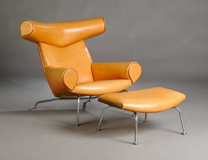 Hans J. Wegner. 1914-2007. Ox-Chair, hvilestol med skammel 2