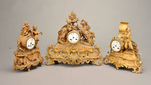 Tre kaminure, 1800-tallets 2. halvdel 3