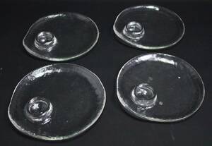 Äggtallrikar glas, 4 st, Pukeberg