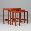 SATSBORD, 3 st, teak