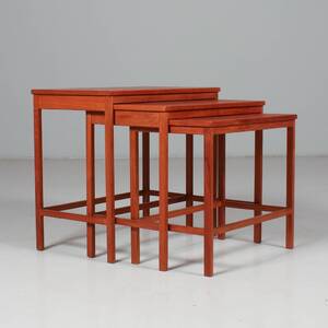 SATSBORD, 3 st, teak
