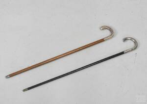 Käppar med silverbeslag