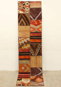 Kelim, Handsydd patchwork, 310x76