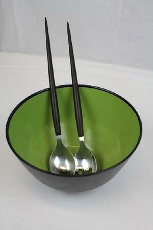 SALLADSSKÅL, BESTICK BRAVEX DANMARK