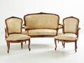 Karmstolar soffa Louis XV-stil