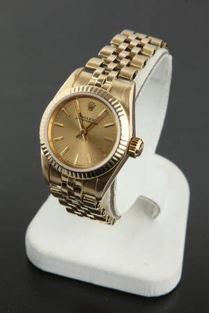 Rolex Oyster Perpetual - armbåndsur i 14 kt. guld