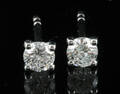 Earrings in 18k with brilliant cut diamonds 0.40 ct