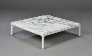 MDF Italia. Sofabord model Yale Low table. Marmor og aluminium
