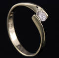 Solitaire ring ca. 0.22 ct.
