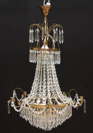 Ljuskrona, empirestil, 1900-talets början.