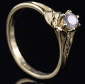 Solitaire ring ca. 0.22 ct.