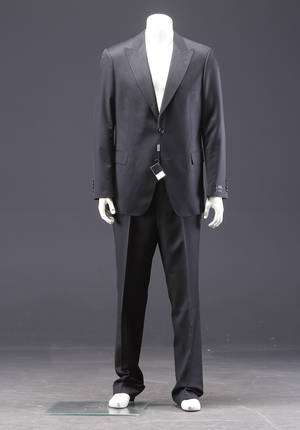 Sand jakkesæt - str. 52.  Wool - Mohair.