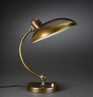 Christian Dell. Bordlampe af messing, model President