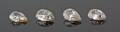 4 Loose Pear-cut Diamonds 0.85ct 4