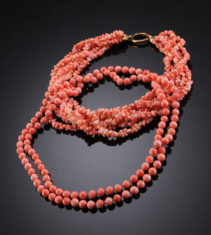 Halskæder med koral 2