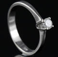 Solitaire ring ca. 0.22 ct.