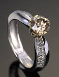 Diamantring, ca. 1.23 ct