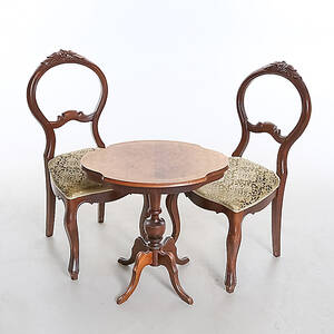 SALONGSMÖBEL, 3 delar, rokokostil, 1900-tal.