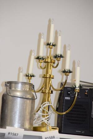 Sjuarmat adventsljusstake