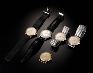 Fem vintage herrearmbåndsure 5