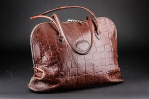 Mulberry, skuldertaske af brunt krokopræget læder