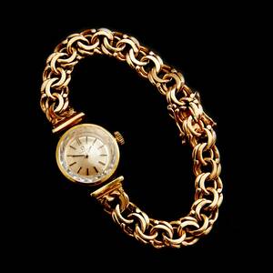 Damarmbandsur, 18 k guld Omega