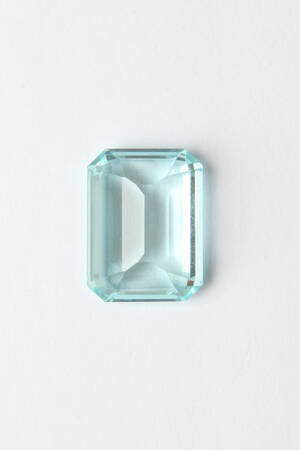 Aquamarin, ungefasst, 10.21 ct