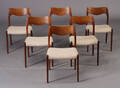 N. O. Møller. Spisestole, palisander, model 71 6 
