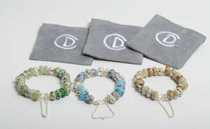 3 Armlænker af sterling sølv, ca. 20 cm. 3