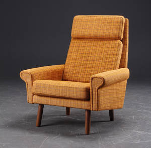 Ubekendt møbelproducent - Lænestol med teakben.