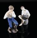 Bing  Grøndahl. To porcelænsfigurer af musikere 2