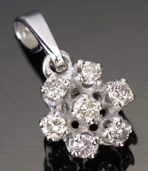 Diamantvedhæng, ca. 0.40 ct
