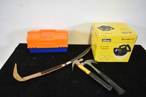 Polermaskin, verktygslåda  hammare