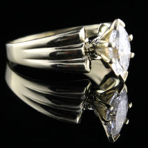 Solitaire ring ca. 0.91 ct.