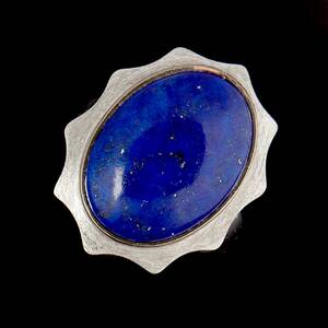 Ring 18 k vitguld  med lapis lazuli