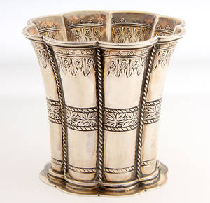 Edvard Andersen. Margrethebæger af Sterlingsølv