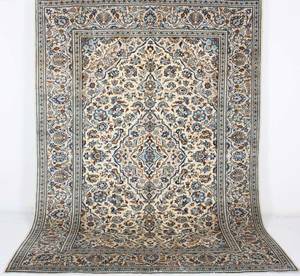 Orientmatta, handknuten, ljus Kashan, 343x248 cm