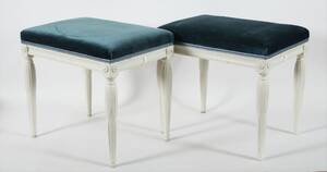 Taburetter ett par, gustaviansk-stil, 1900-tal