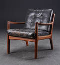 Ole Wanscher f. 1903 - 1985 Lænestol i teak - France