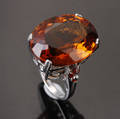 Orangebrun citrin cocktailring