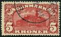 AFA 67 1912. Centralpostbygningen. 5 Kroner, brunrød. Annulleret KJØBENHAVN B.