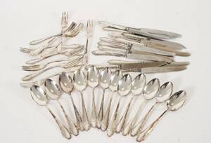 Bestickservisdelar 35st, nysilver, modell Haga