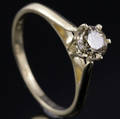 Solitaire ring ca. 0.58 ct.