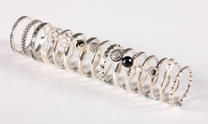 Spinning Jewelry. Sæt Spinning ringe, str. XL 15