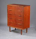 Dansk møbelproducent, høj kommode af teak, 1960erne