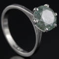 Solitaire ring ca. 3.70 ct.