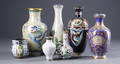 Samling kinesiske cloisonné vaser 7