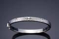 Armring af 14 kt hvidguld