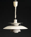 Poul Henningsen. PH5 pendel af hvidlakeret metal 